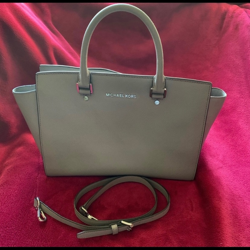 Michael Kors medium Selma satchel handbag leather